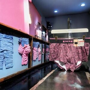 Papi Men's Brazilian Trunks in Pink and Black